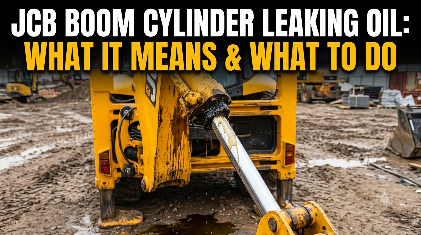 JCB boom cylinder leaking oil What it means and what to do